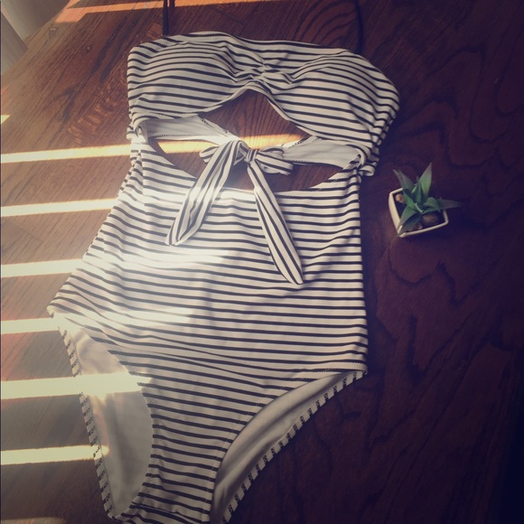 Other - Stripe one piece swimsuit